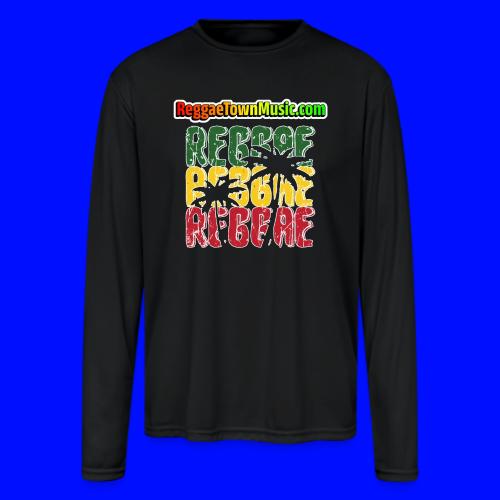 Rasta style reggae music design with classic roots - Manches longues Performance Homme