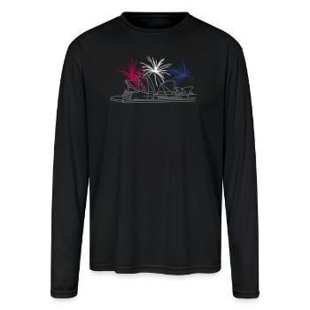 Opera House in Sydney - Men's Moisture Wicking Performance Long Sleeve T-Shirt - black - Front