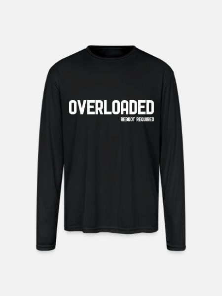 OVERLOADED - Men's Moisture Wicking Performance Long Sleeve T-Shirt - black