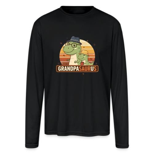 GrandpaSaurus Sunset Duo - Men's Moisture Wicking Performance Long Sleeve T-Shirt