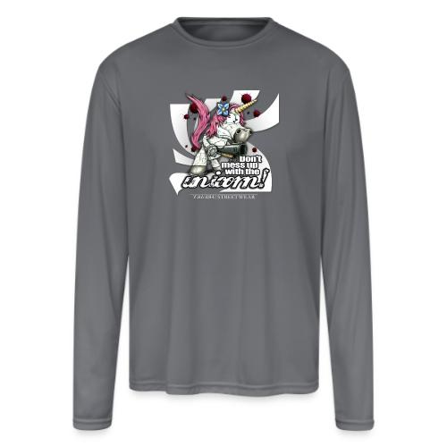 Don t mess up with the unicor - Men's Moisture Wicking Performance Long Sleeve T-Shirt