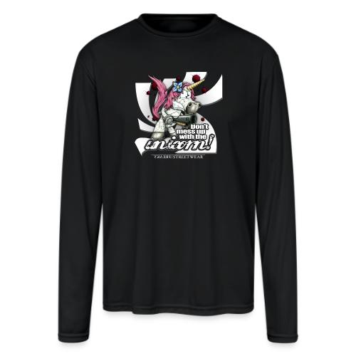 Don t mess up with the unicor - Men's Moisture Wicking Performance Long Sleeve T-Shirt