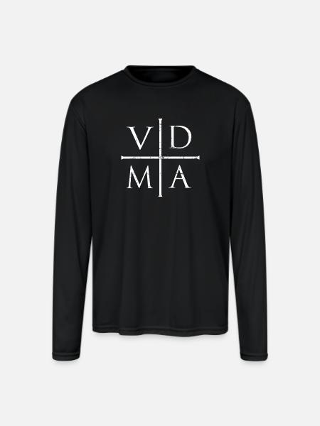 VDMA | Lutheran Design - Men's Moisture Wicking Performance Long Sleeve T-Shirt - black