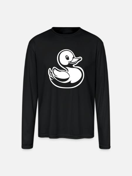 Rubber ducky - Men's Moisture Wicking Performance Long Sleeve T-Shirt - black