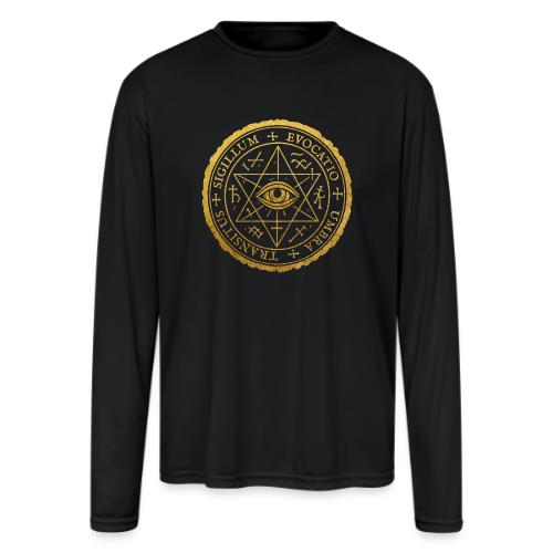 Sigillum Obscura Aurum - Men's Moisture Wicking Performance Long Sleeve T-Shirt