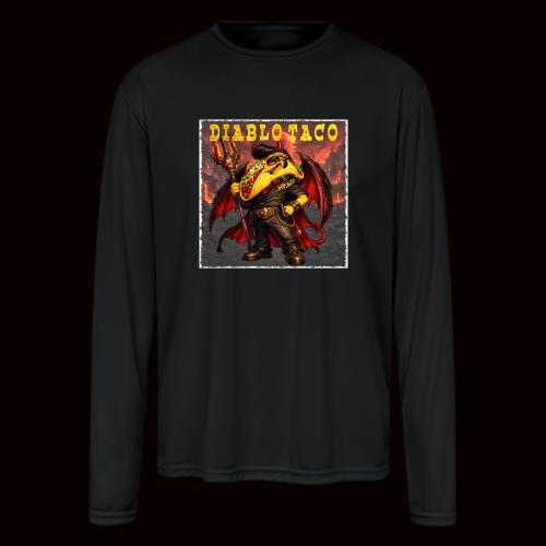 The Diablo Taco Spicy Demon Character - Men's Moisture Wicking Performance Long Sleeve T-Shirt