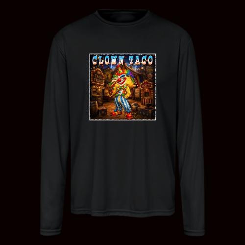 The Clown Taco Circus Humor Character - Men's Moisture Wicking Performance Long Sleeve T-Shirt