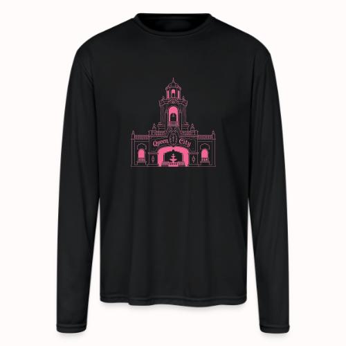 Pink is the warmest color - Men's Moisture Wicking Performance Long Sleeve T-Shirt