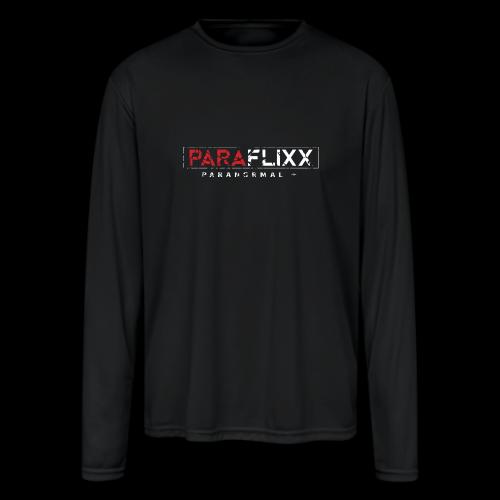 PARAFlixx White Grunge - Men's Moisture Wicking Performance Long Sleeve T-Shirt