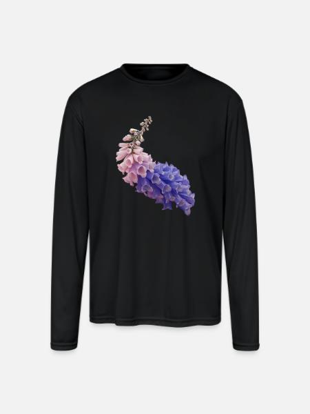 flume skin - Men's Moisture Wicking Performance Long Sleeve T-Shirt - black