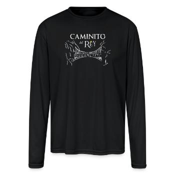 Caminito (dark) - Men's Moisture Wicking Performance Long Sleeve T-Shirt - black - Front