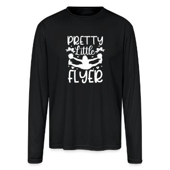 Pretty little flyer - Men's Moisture Wicking Performance Long Sleeve T-Shirt - black - Front