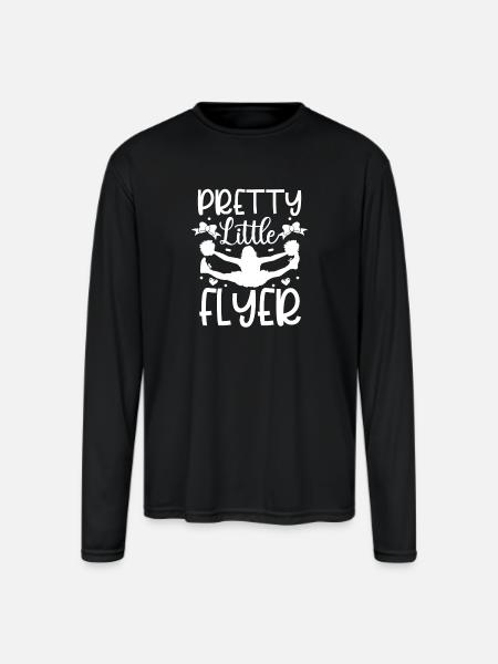 Pretty little flyer - Men's Moisture Wicking Performance Long Sleeve T-Shirt - black