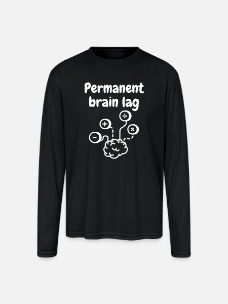 math - Men's Moisture Wicking Performance Long Sleeve T-Shirt - black