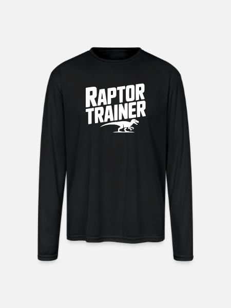 Raptor Trainer - Men's Moisture Wicking Performance Long Sleeve T-Shirt - black