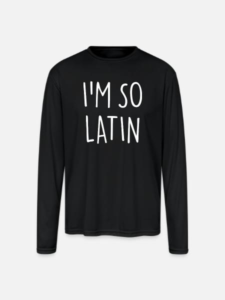 I am so Latin America - Men's Moisture Wicking Performance Long Sleeve T-Shirt - black