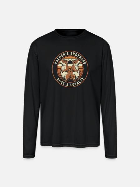 Valder's Brothers: Dust & Loyalty - Men's Moisture Wicking Performance Long Sleeve T-Shirt - black