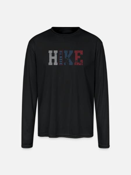 Tokyo Bold Rope Text Distressed - Men's Moisture Wicking Performance Long Sleeve T-Shirt - black