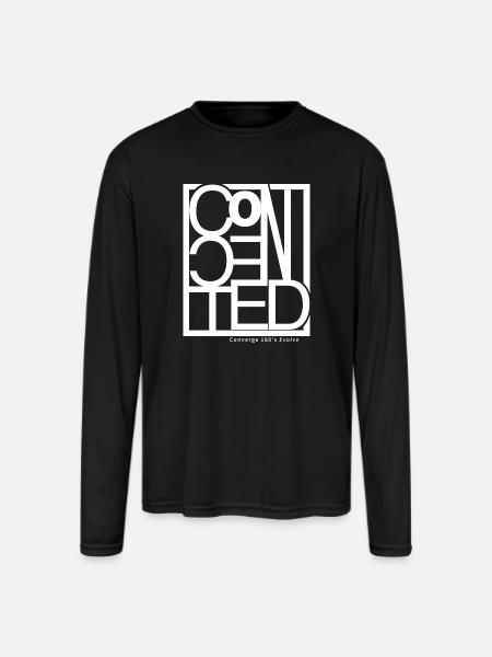 Connected - Men's Moisture Wicking Performance Long Sleeve T-Shirt - black