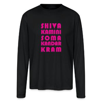Shivakamini Somakandarkram - Men's Moisture Wicking Performance Long Sleeve T-Shirt - black - Front