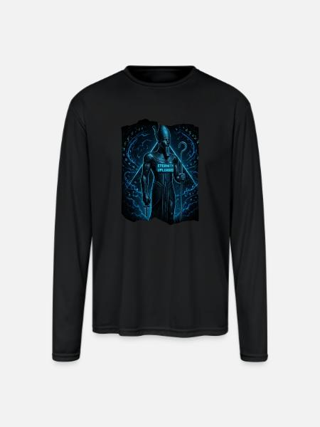 Osiris Code - Men's Moisture Wicking Performance Long Sleeve T-Shirt - black
