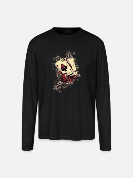 Casino - Men's Moisture Wicking Performance Long Sleeve T-Shirt - black
