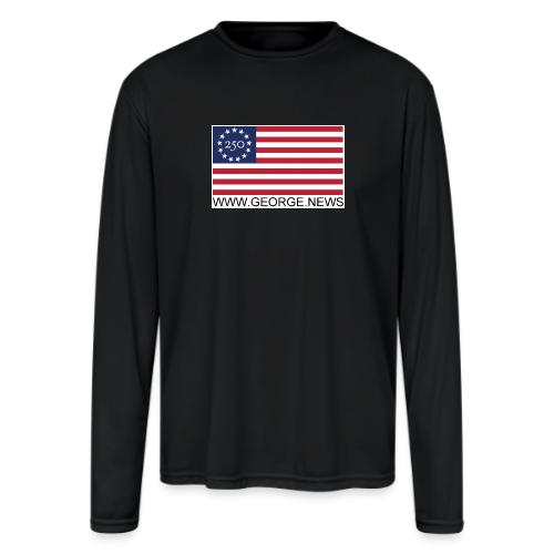 GEORGE 250 PATCH - Men's Moisture Wicking Performance Long Sleeve T-Shirt