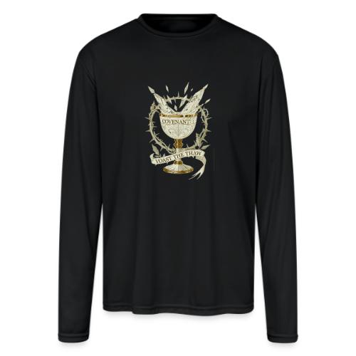 Frosted Chalice Covenant T-Shirt - Men's Moisture Wicking Performance Long Sleeve T-Shirt