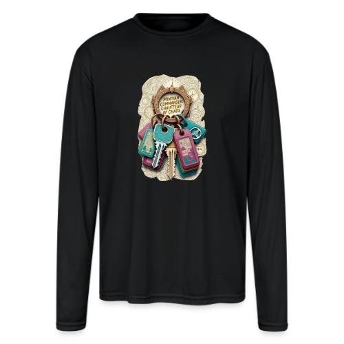 Minivan Commander T Shirt, Chauffeur of Chaos Mug - Men's Moisture Wicking Performance Long Sleeve T-Shirt