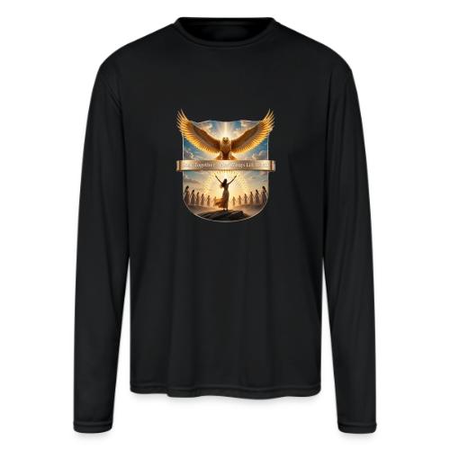 Women’s Day Eagle Matriarch T Shirt,, Gift for Mom - Men's Moisture Wicking Performance Long Sleeve T-Shirt
