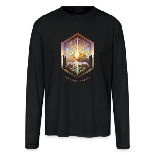 Easter In the Breaking He Was Known T Shirt, Gift - Men's Moisture Wicking Performance Long Sleeve T-Shirt