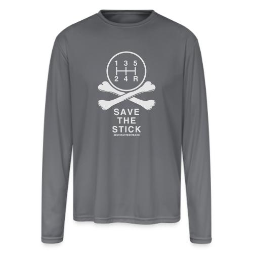 Save the Stick - Bones - Men's Moisture Wicking Performance Long Sleeve T-Shirt