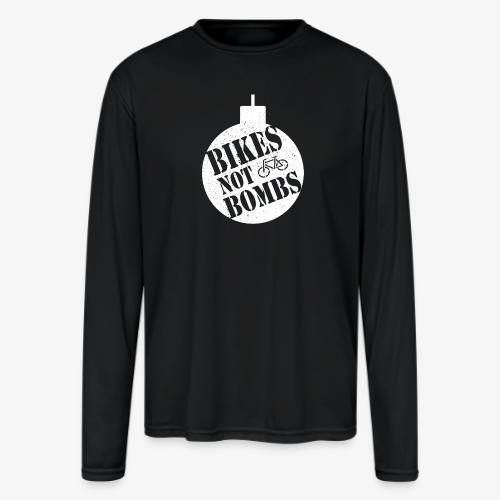 Bikes Not Bombs - Men's Moisture Wicking Performance Long Sleeve T-Shirt