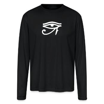 Eye of Horus - Men's Moisture Wicking Performance Long Sleeve T-Shirt - black - Front