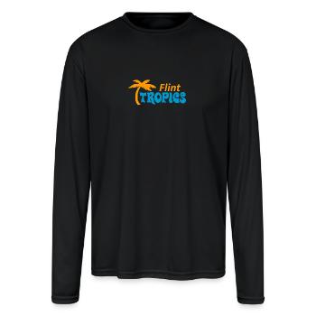 TROPICS OF MICHIGAN - Men's Moisture Wicking Performance Long Sleeve T-Shirt - black - Front