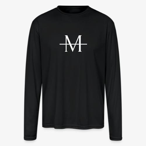 Old English Zip-Up Hoodie - Men's Moisture Wicking Performance Long Sleeve T-Shirt