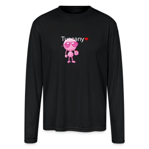 Smoon City_Tuscany Pink - Men's Moisture Wicking Performance Long Sleeve T-Shirt