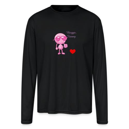 Smoon City_Viareggio Tuscany Pink - Men's Moisture Wicking Performance Long Sleeve T-Shirt