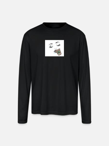 page 3 - Men's Moisture Wicking Performance Long Sleeve T-Shirt - black