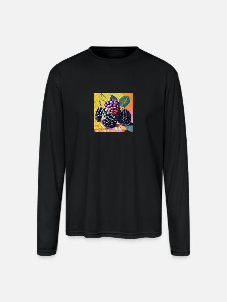 So fruity - Men's Moisture Wicking Performance Long Sleeve T-Shirt - black
