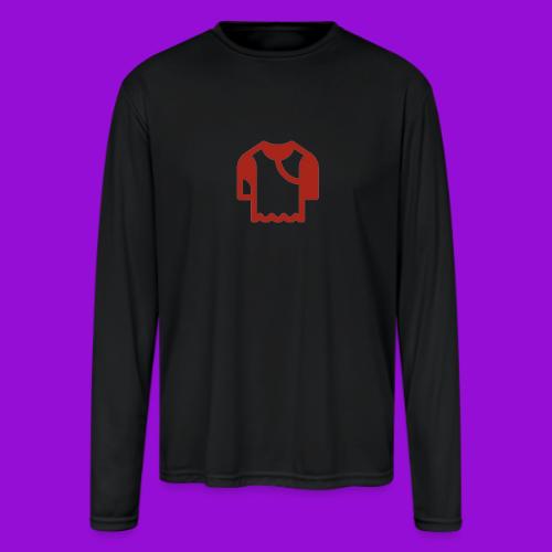 Logo outline - Men's Moisture Wicking Performance Long Sleeve T-Shirt
