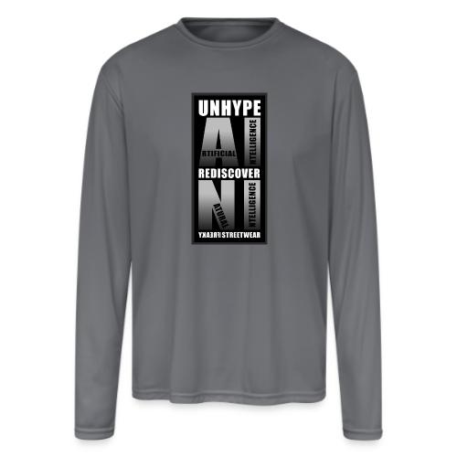 Unhype AI Rediscover NI - Men's Moisture Wicking Performance Long Sleeve T-Shirt
