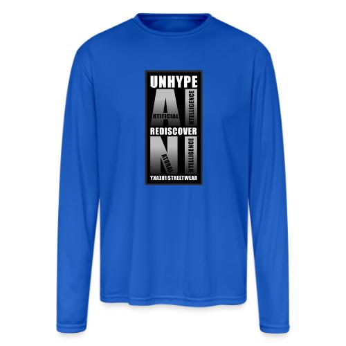 Unhype AI Rediscover NI - Men's Moisture Wicking Performance Long Sleeve T-Shirt
