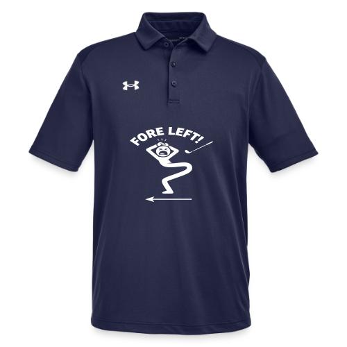 FORE LEFT! - Golf Gag Gift Tee for Men - Under Armour Men's Tech Polo