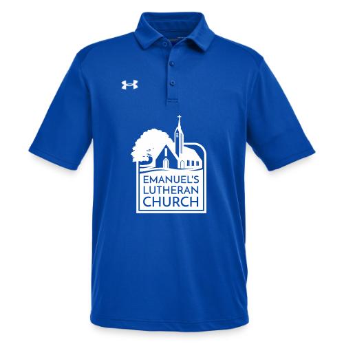 Single Vertical white2 - Under Armour Men's Tech Polo