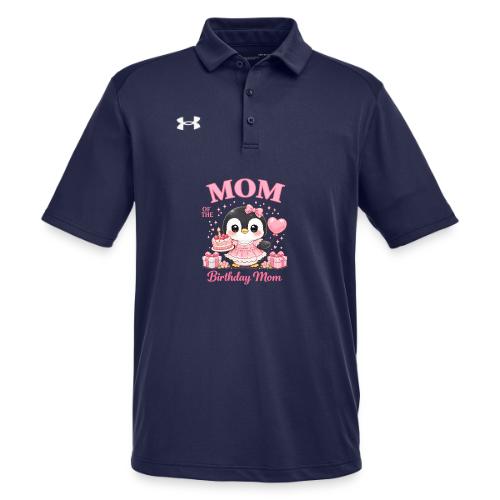 Cute Penguin Birthday Mom Kawaii Cake Balloon Gift - Under Armour Men's Tech Polo