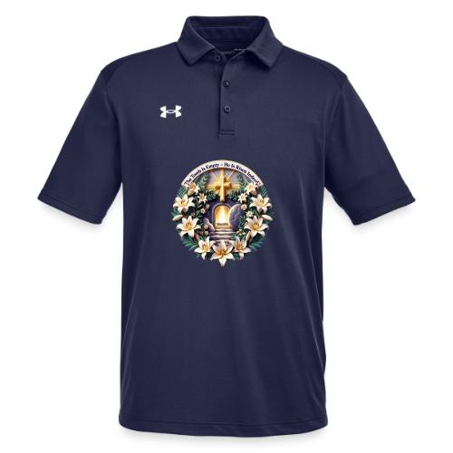 Easter The Tomb Is Empty T Shirt, Christian Gift - Under Armour Men's Tech Polo
