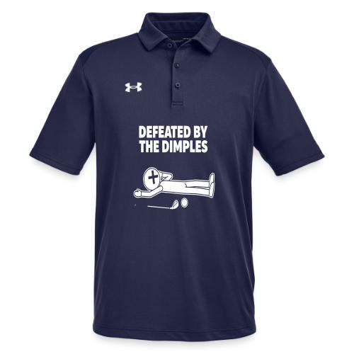 Defeated By The Dimples - Golf Humor Tee - Under Armour Men's Tech Polo