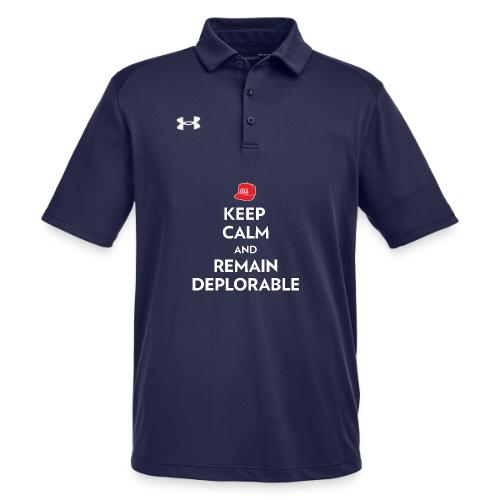 Keep Calm and Remain Deplorable - Under Armour Men's Tech Polo
