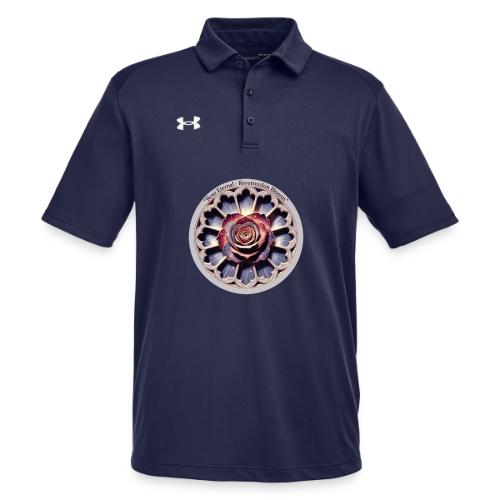 Easter Rose Resurrection T Shirt, Spring Gift - Under Armour Men's Tech Polo